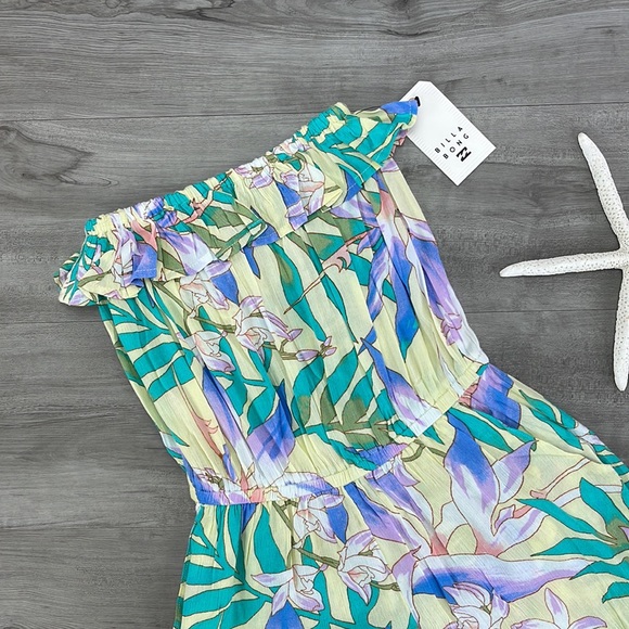 🔆BILLABONG🔆 POCKET FLOWER ROMPER COVER UP - Picture 5 of 12